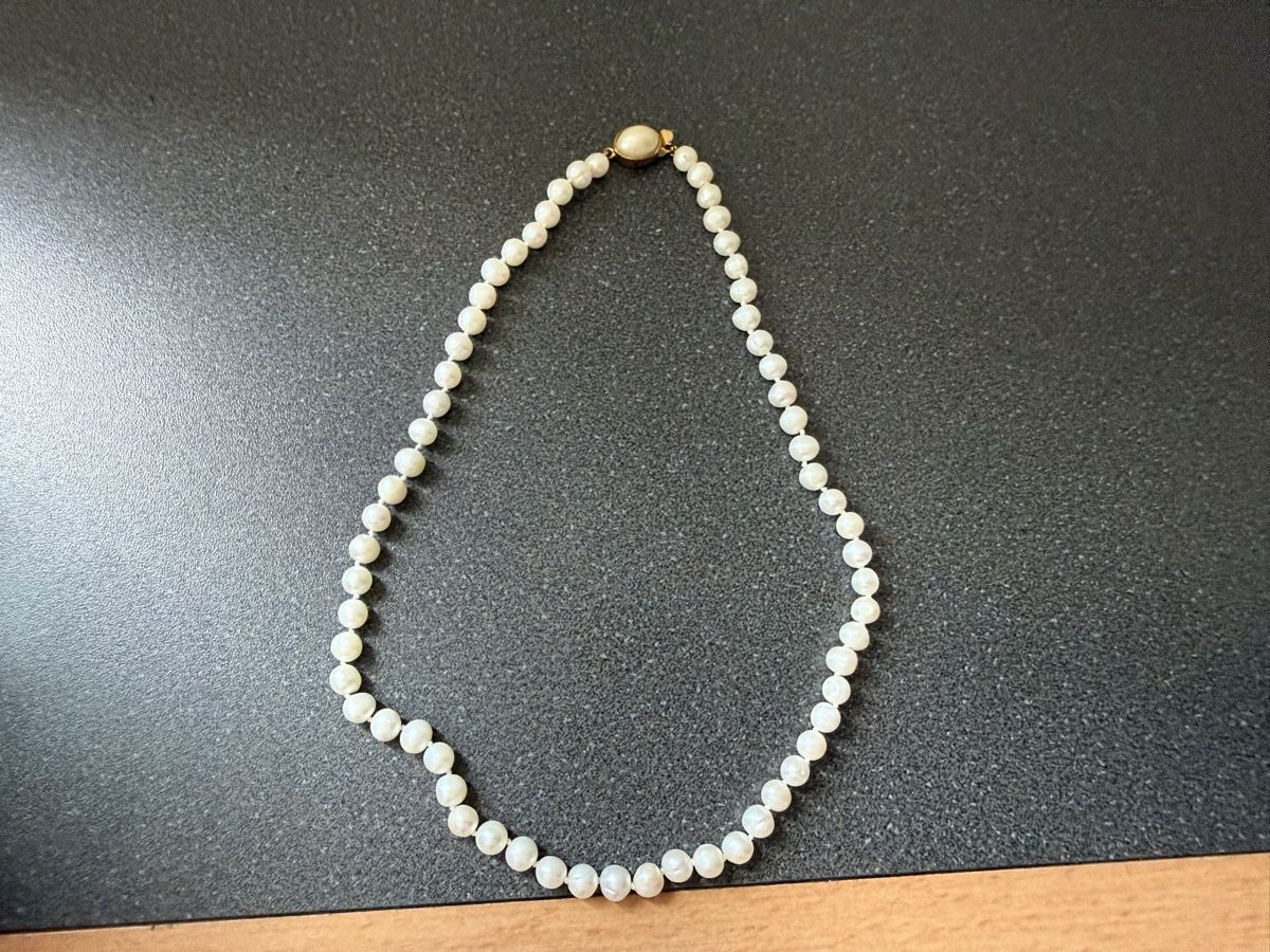 Catenine: Vintage Perlenkette, kleiner Defekt – Usato da Lamone venduto da LaCantinaMagica 4