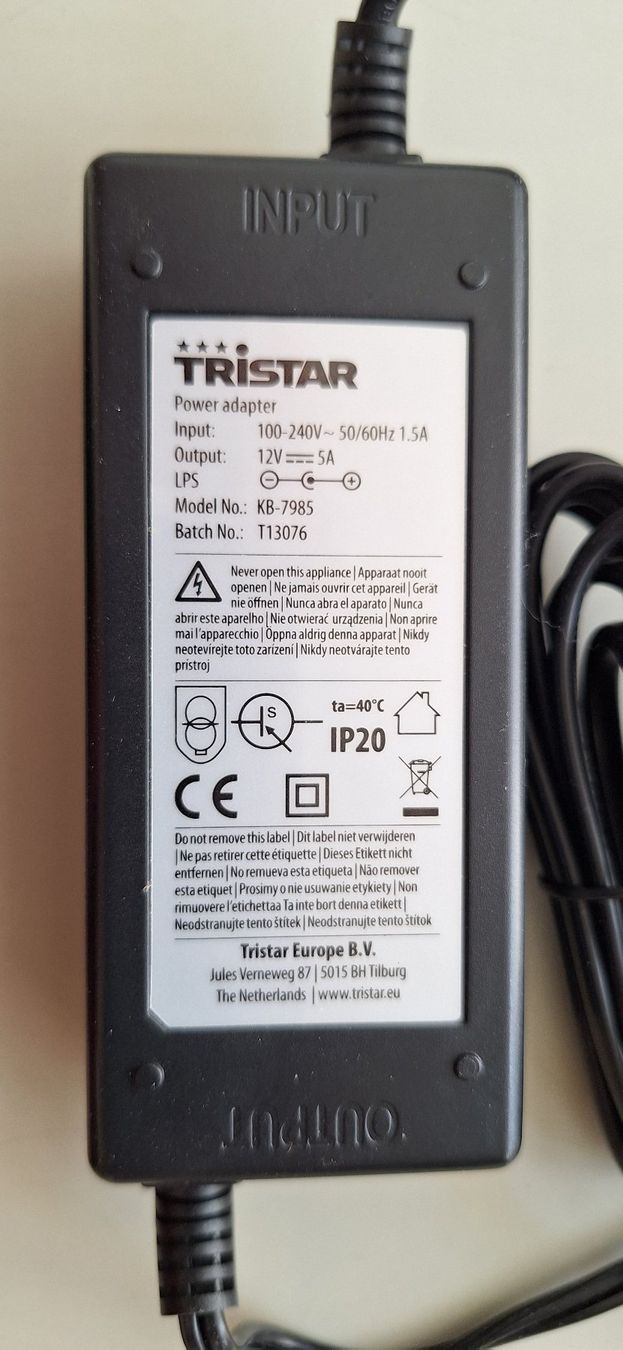 Componenti elettronici: Tristar KB-7985 Power Adapter Netzgleichrichter – Usato da Gurtnellen venduto da Rhino77 5