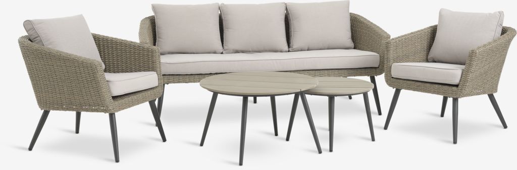 Sessel: Gartenlounge Set Polyrattan 4-teilig 2x Sessel, 1x Sofa, ... – Gebraucht aus Winterthur von Ciccio73