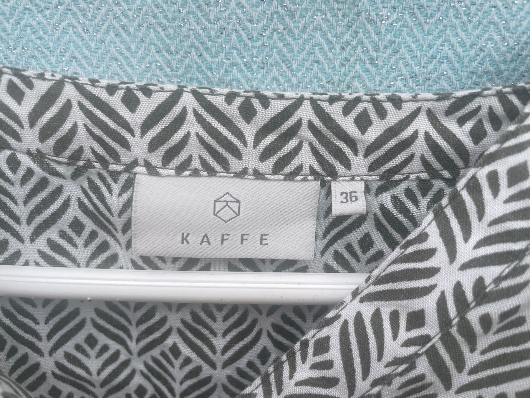 Tuniche: Leichte KAFFE Bluse / Tunika mit Ethnomuster Gr. 36 – Usato da Frasnacht venduto da GracyStore 1