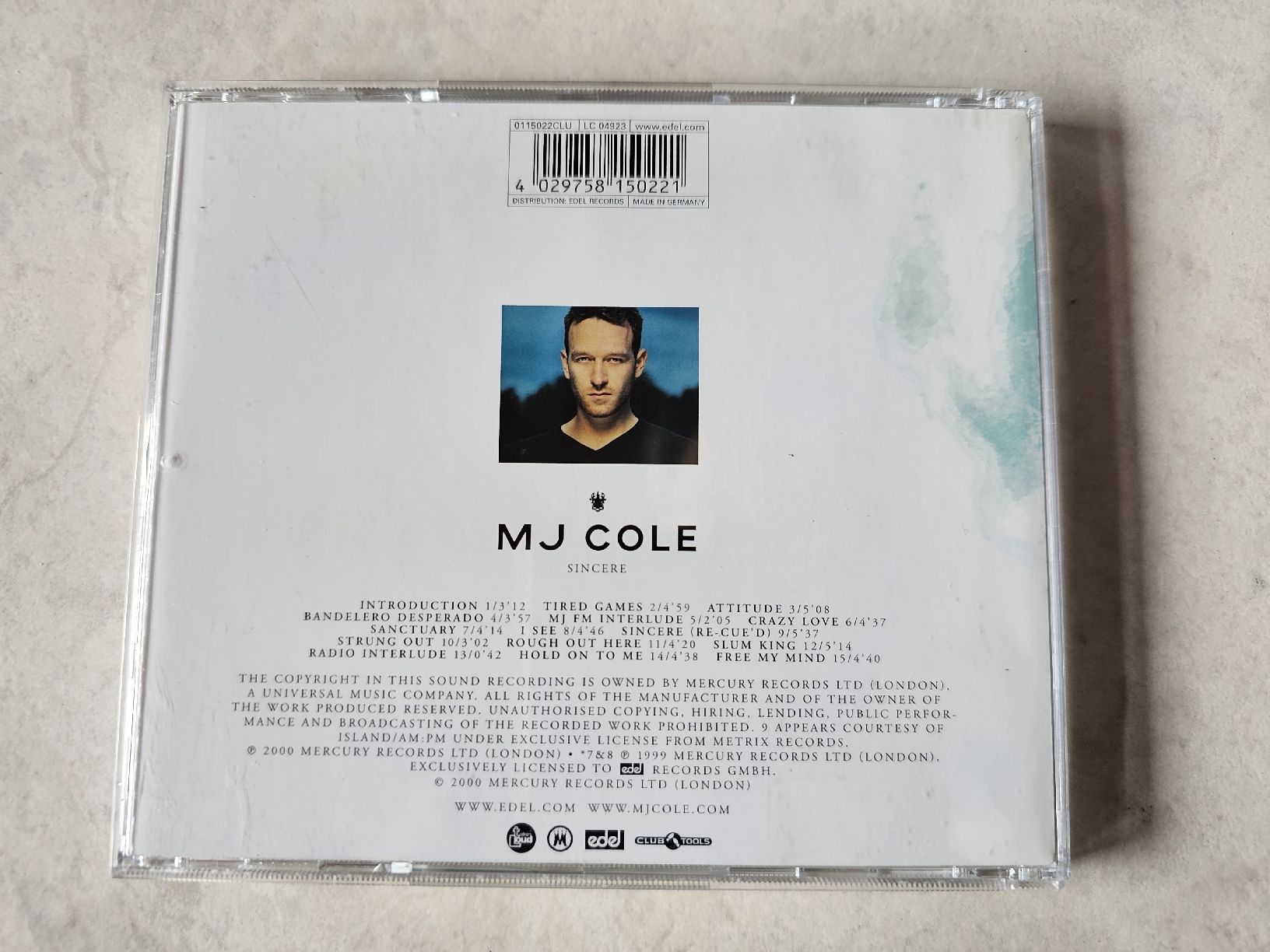 CD: Mj Cole  -  Sincere – Usato da Schneisingen venduto da backstore24 1