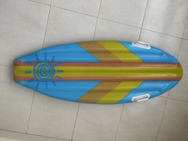 Aufblasbares Surfbrett bunt mit Griffen 