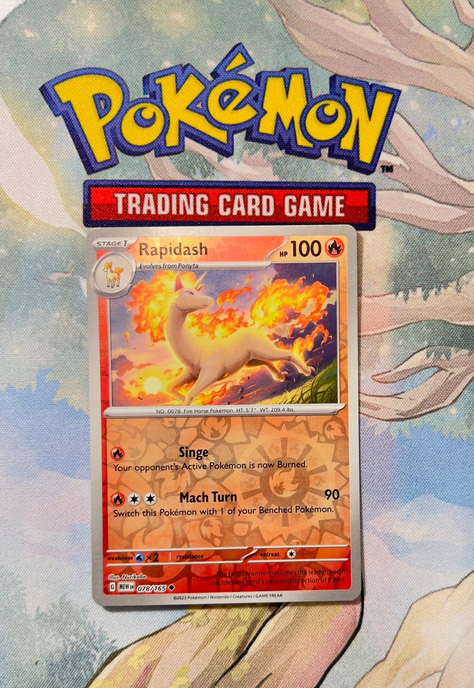 Cartoline: Rapidash Reverse Holo (Deck 151) 078/165 – Nuovo (secondo la descrizione) da Sempach venduto da R-G
