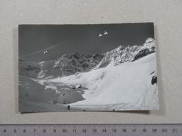 Saas Fee, 1960, Luftseilbahn Saas Fee Spielboden