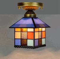 Plafonnier en vitrail – Mosaïque Style  Antique Europe