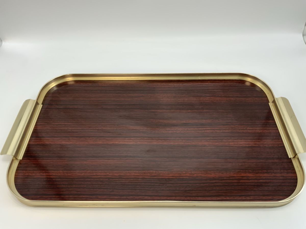 Piatti di portata: Retro Serviertablett, Holzoptik MB Made in Italy – Usato da Erlach venduto da silvia3235 2