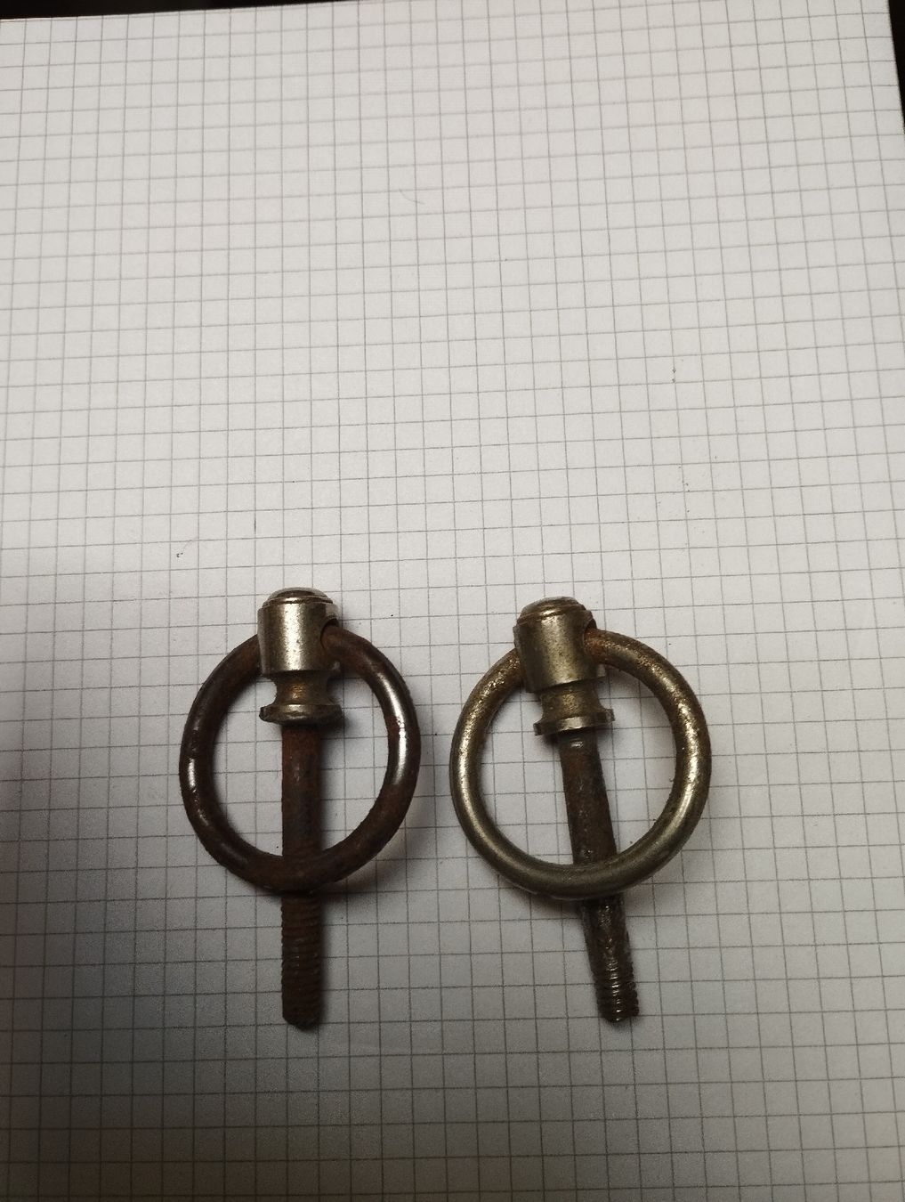 Quincaillerie: Zwei Ringbolzen mit Gewinde gebraucht – D'occasion à Ostermundigen par Dinge1 4