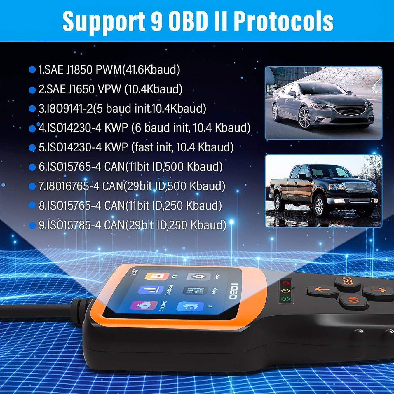 Messen: OBD2-Lesegerät Auto Diagnosegerät für OBDII/EOBD – Neu und originalverpackt aus Châtelaine von topshop.switzerland 8