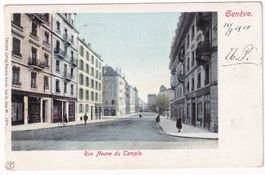 Genève Rue neuve du Temple 1900