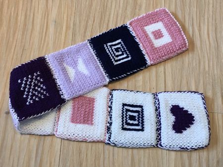 Kinderschal aus Softacryl Handgestrickt