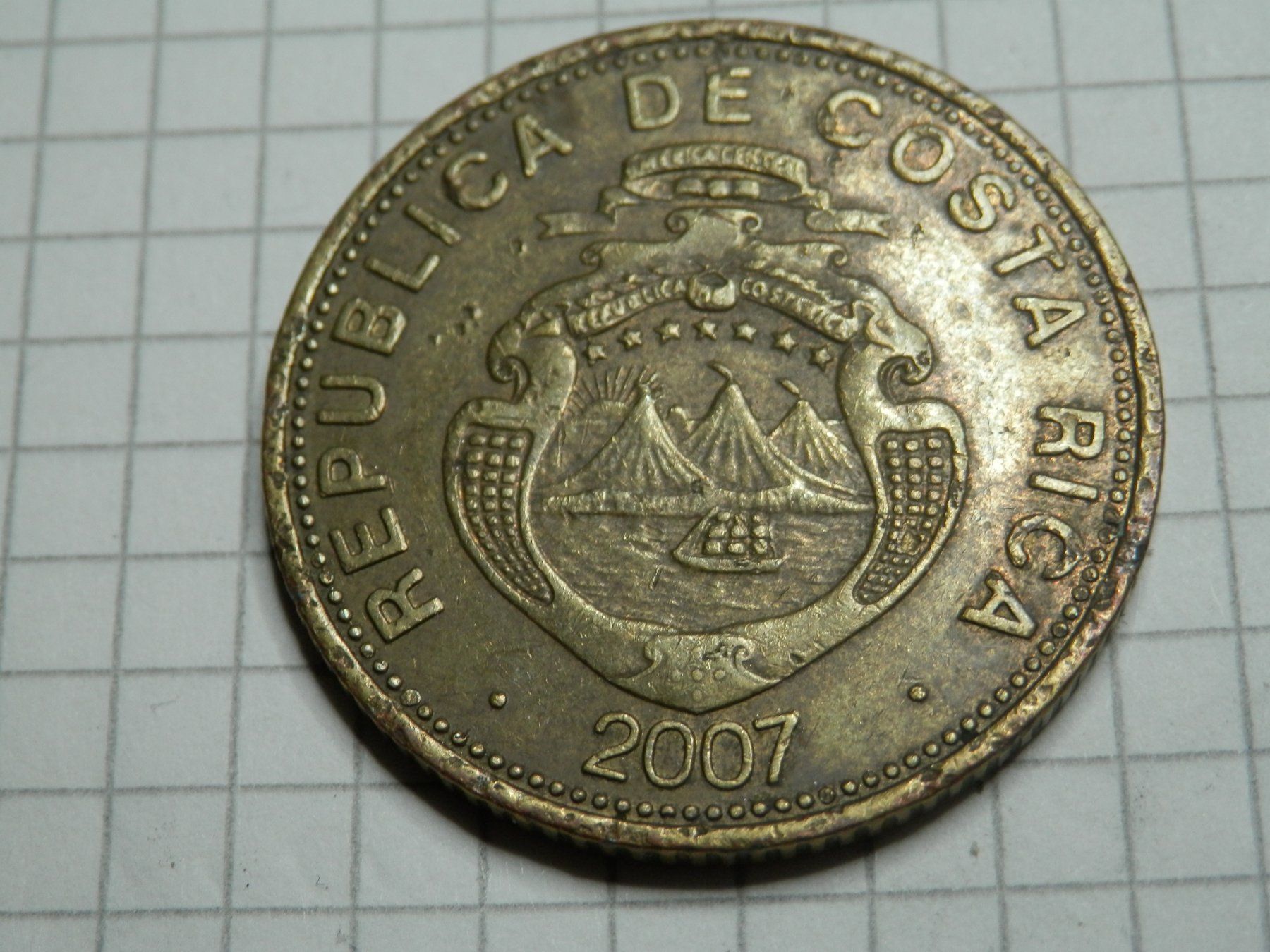 Alle Münzen: Costa Rica 100 Colones, 2007 – Gebraucht aus Weiach von weiach81