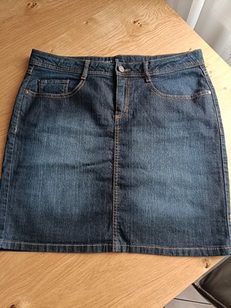 Jeansrock von C&A, Gr. 42, Mini, Dunkelblau, Top Zustand!
