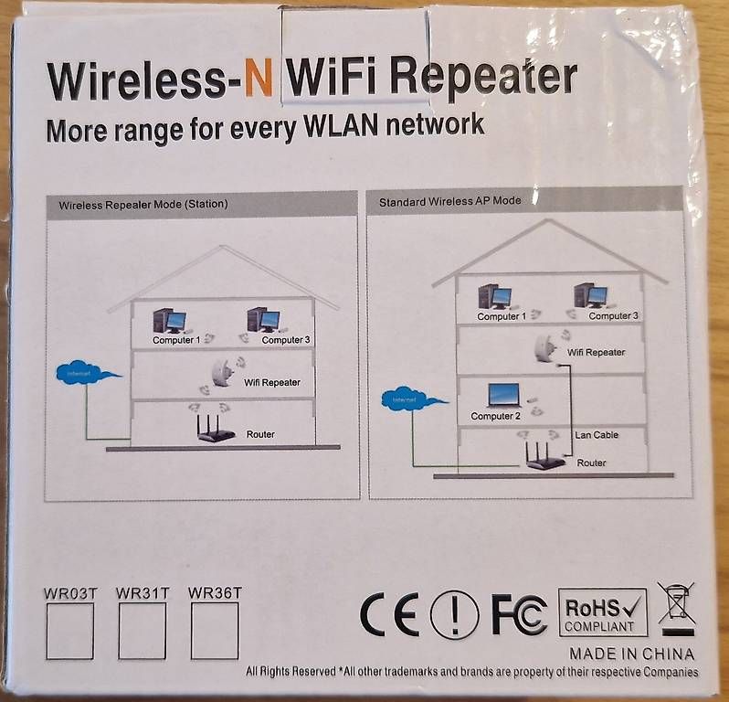WiFi: 4 Wireless-N WiFi Repeater – Neuf avec emballage d'origine à Bütschwil par Rgfire 2