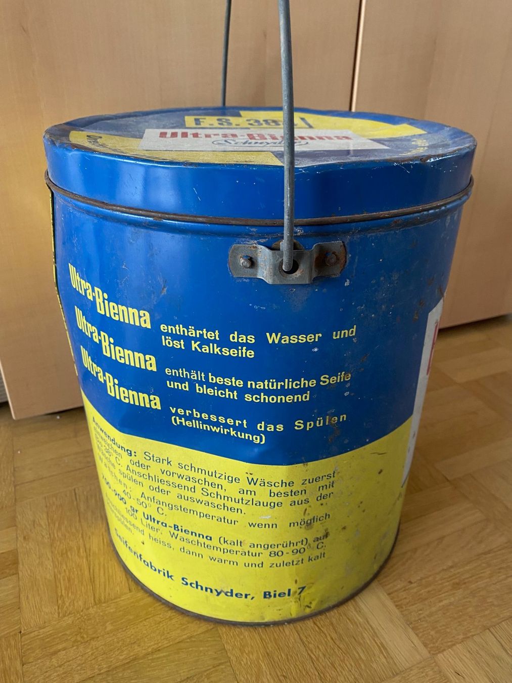 Accessori per altri veicoli: Alter Blechkübel - Waschmittel – Usato da bern venduto da malfobe 1