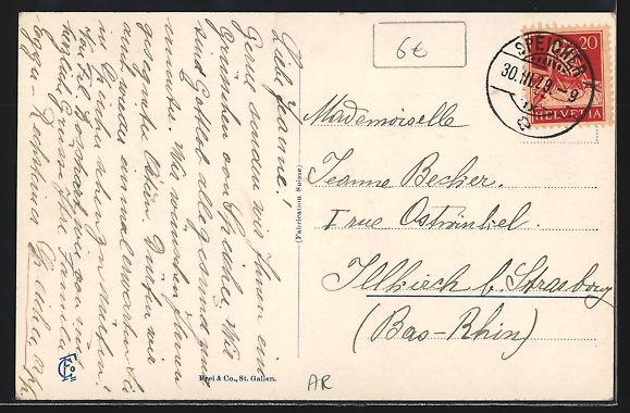Ansichtskarten: Speicher /Appenzell, Ferienheim Libanon – Gebraucht aus Berlin von bartko-reher 1