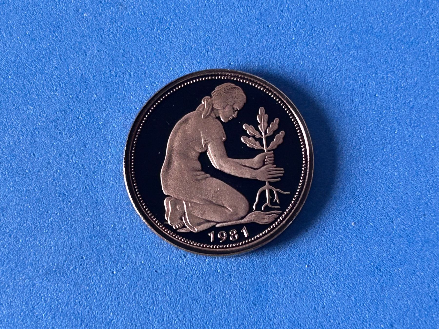 Tutti le monete: Germany - 50 Pfennigs 1981 D (Proof) – Usato da Corcelles NE venduto da AJKader 6