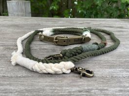 Hundehalsband- und Leinenset Tau "Lennon" NEU - Small