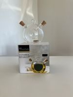 Glas Karaffe Essig- & Ölflasche 2in1 neu