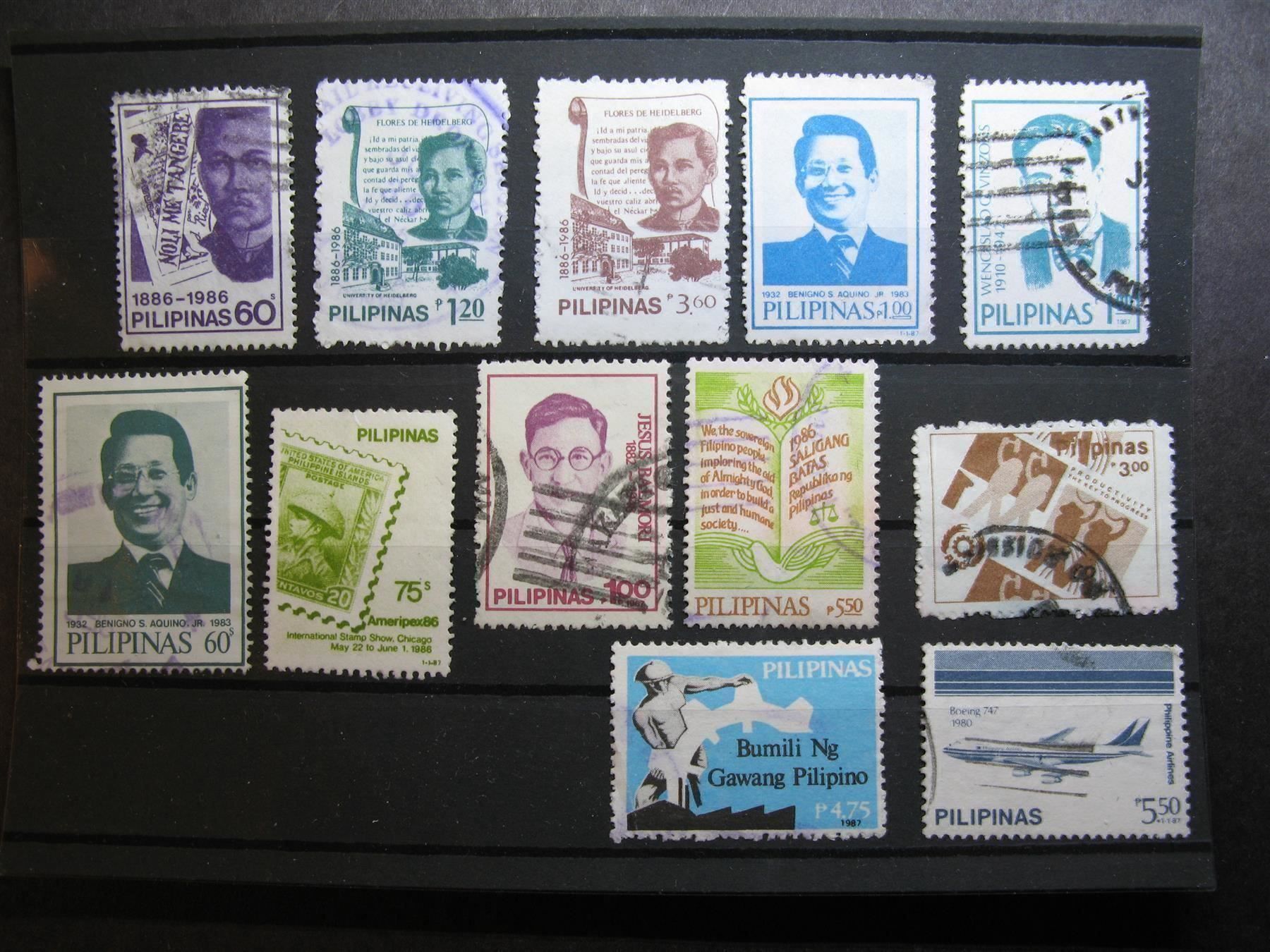 Tutti i francobolli: PH 1986 / 1987 Philippinen Marken – Usato da Wil SG venduto da fva01