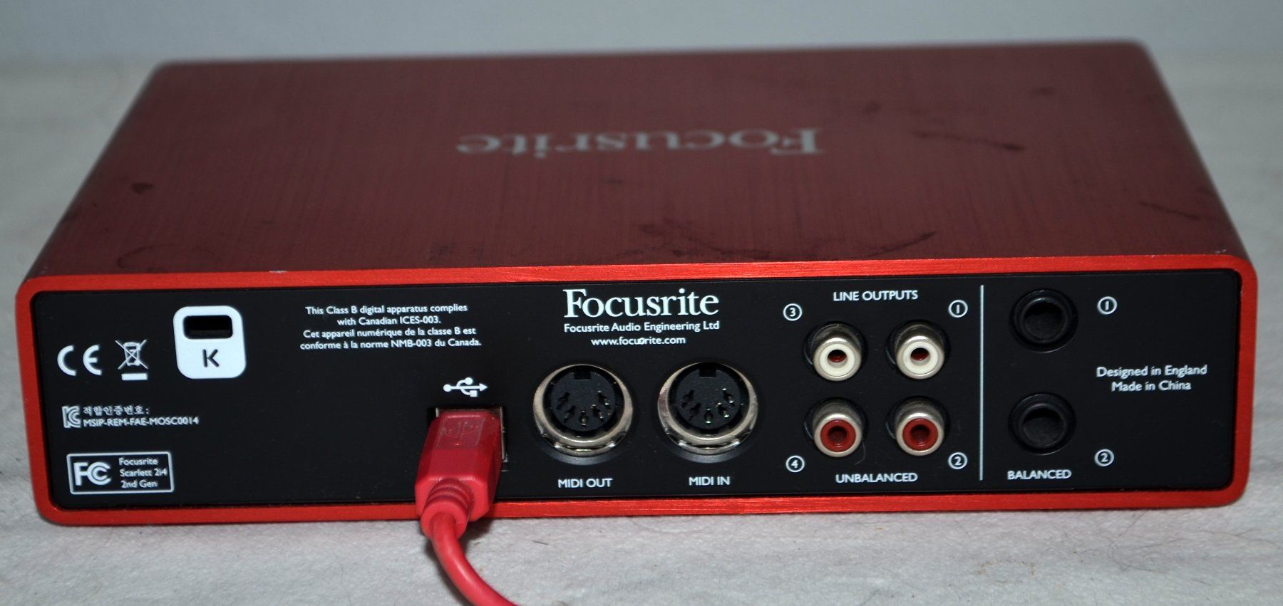 Focusrite Studioequipment: Nemko Focusrite Scarlett  2i4 Interface – Gebraucht aus Collonges von arashee 3