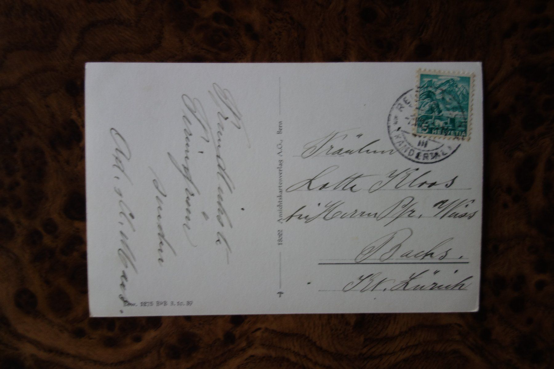 Cartoline postali: Ansichtskarte, Reichenbach... 1939 – Usato da Vitznau venduto da Bootpkz 1