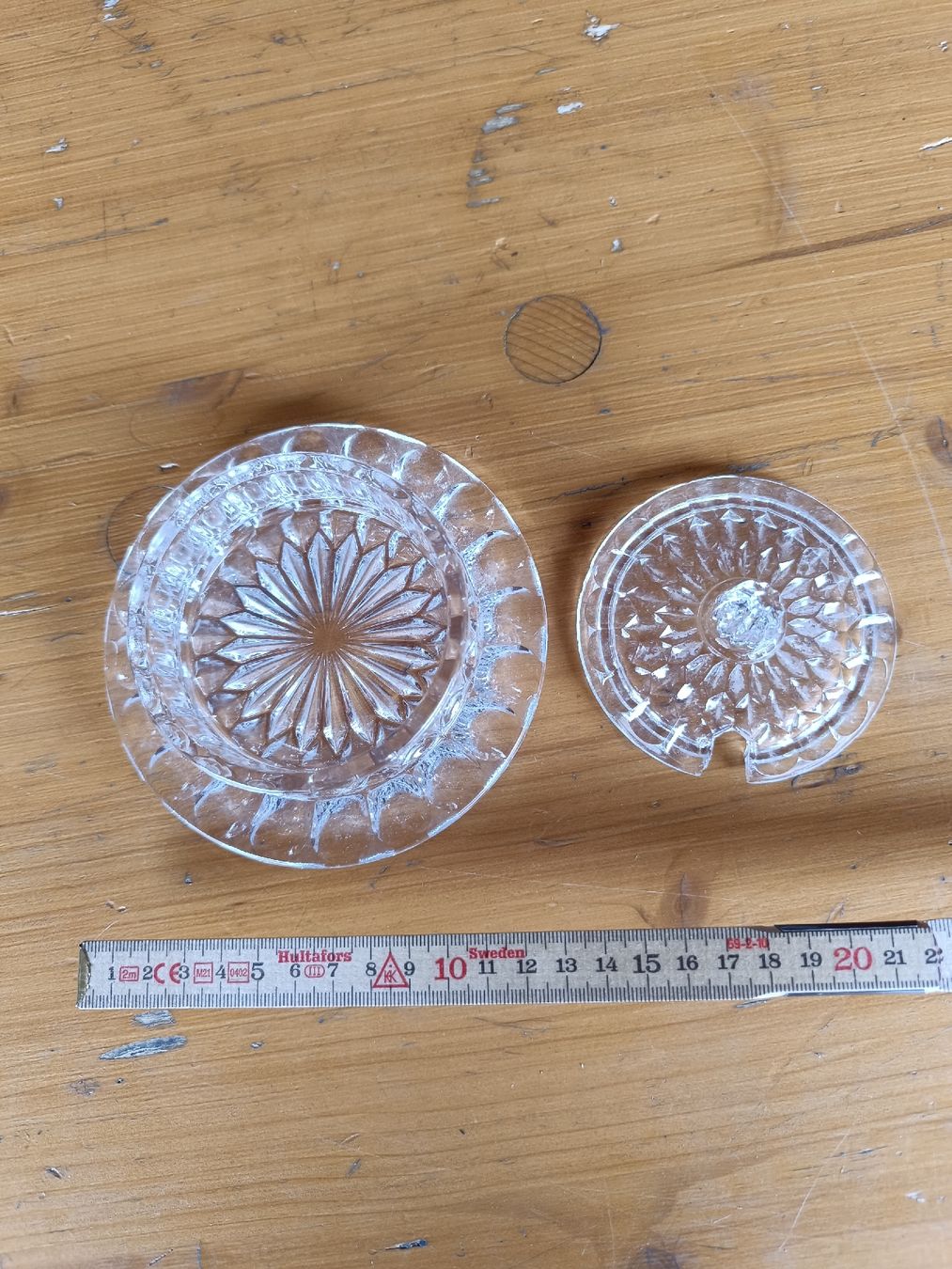 Zuccheriere: Antike Glasdose mit Deckel, Kristallglas, Vintage – Nuovo (secondo la descrizione) da Rorschach venduto da Monstera79 2