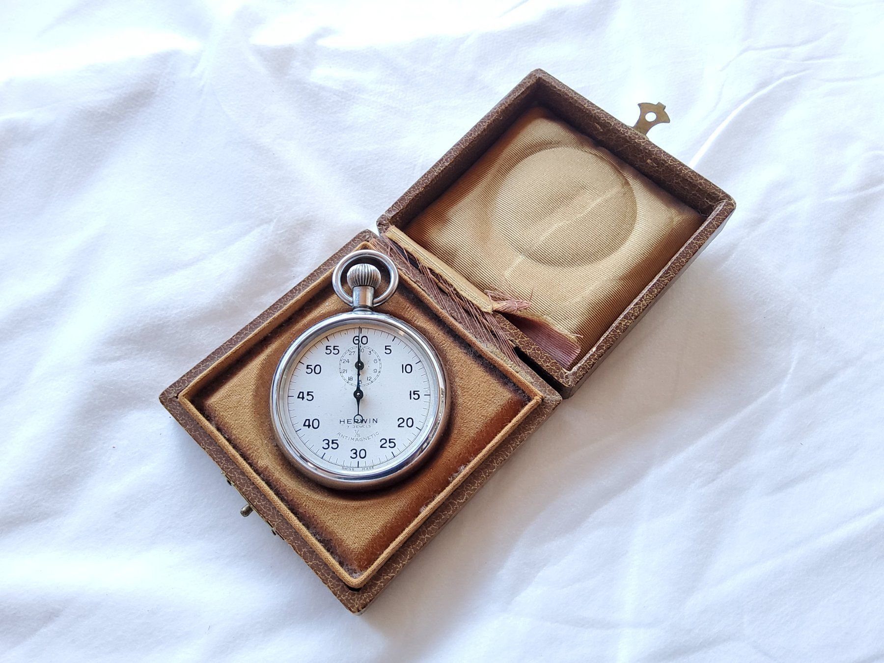 Orologi: Chronomètre de poche vintage Herwin  – Usato da Malleray venduto da Broc-Mo 1