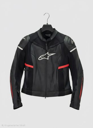 Alpinestars Kombi Leder schwarz rot Grösse 44 Damen