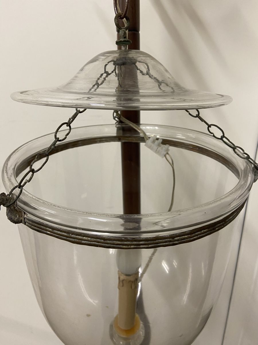 Kronleuchter & Deckenlampen: Antike Kolonial Glas Hängelampe, – Gebraucht aus Dietikon von brocki-eyra 3