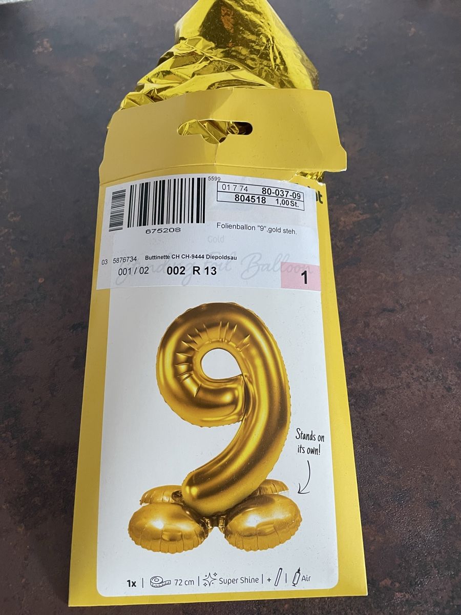 Tutte le decorazioni: Ballon Geburtstag 9 Jahre – Usato da Fehraltorf venduto da Nadja0205