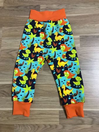 Fleece Thermo Pumphose Dinosaurier Gr. 74/80 Neu