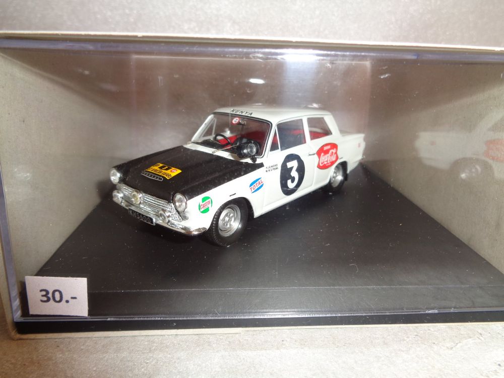 Miniature Trofeu Ford Cortina Mk1 Monte Carlo 1964 No.279 - Échelle 1/43