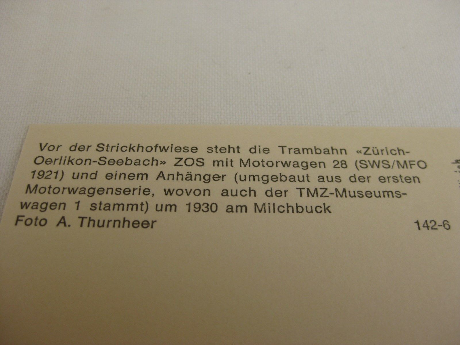 Cartoline postali: AK Zürich Milchbuck mit ZOS Tram – Nuovo (secondo la descrizione) da Malters venduto da Marosko 1