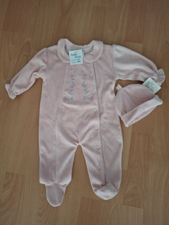 Baby Dove Nicki-Anzug Rosa, Grösse 3-6 Mt., Neu mit Etikett