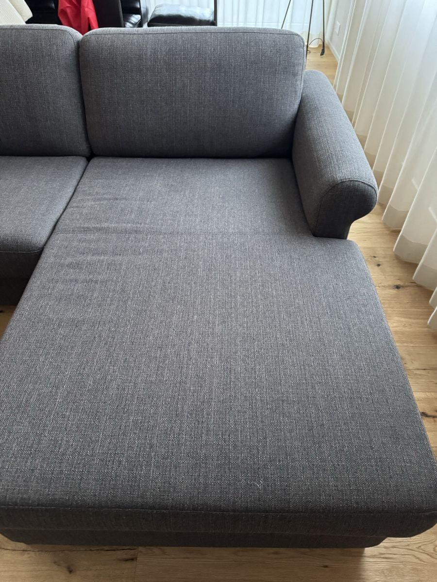 Sofas: Ecksofa grau Stoff – D'occasion à Zürich par takol 4