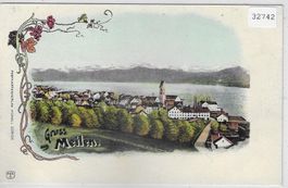 Gruss aus Meilen - Jugenstil-Karte