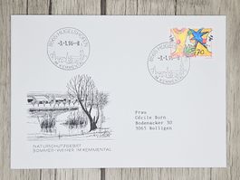 CL11 Enveloppe + Timbre Suisse 1996
