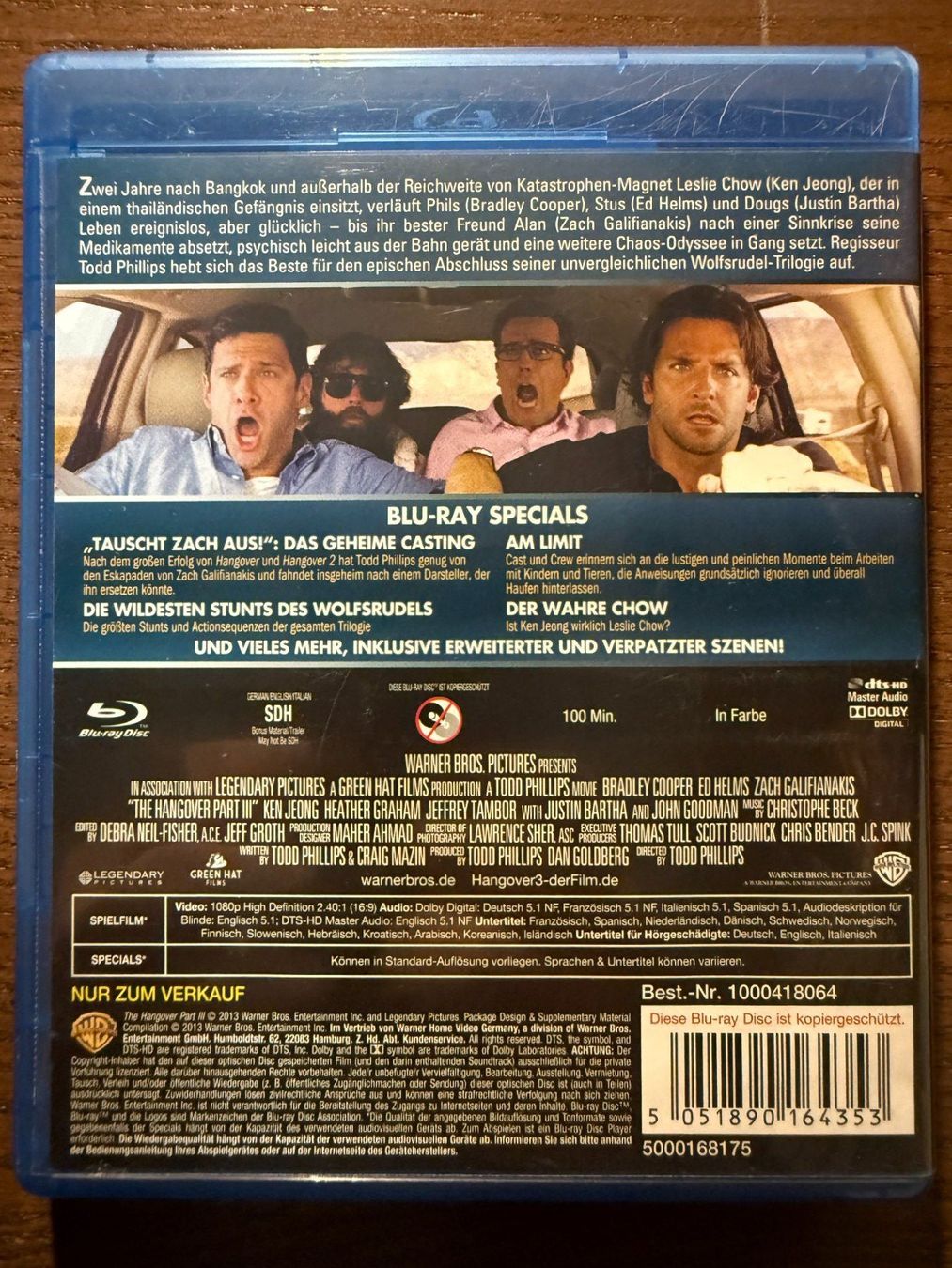 Alle DVDs: Hangover 3 – Gebraucht aus Zürich von Blu-ray_ZH 1