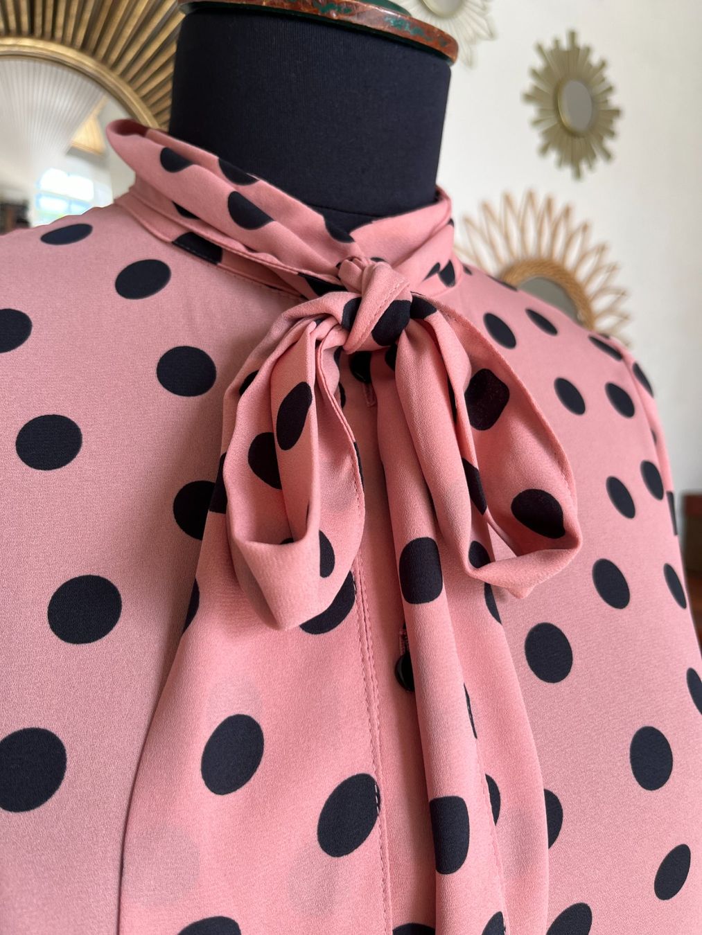 Zara Vestiti: Robe rose à pois ZARA M – Usato da Seiry venduto da vanille08 5