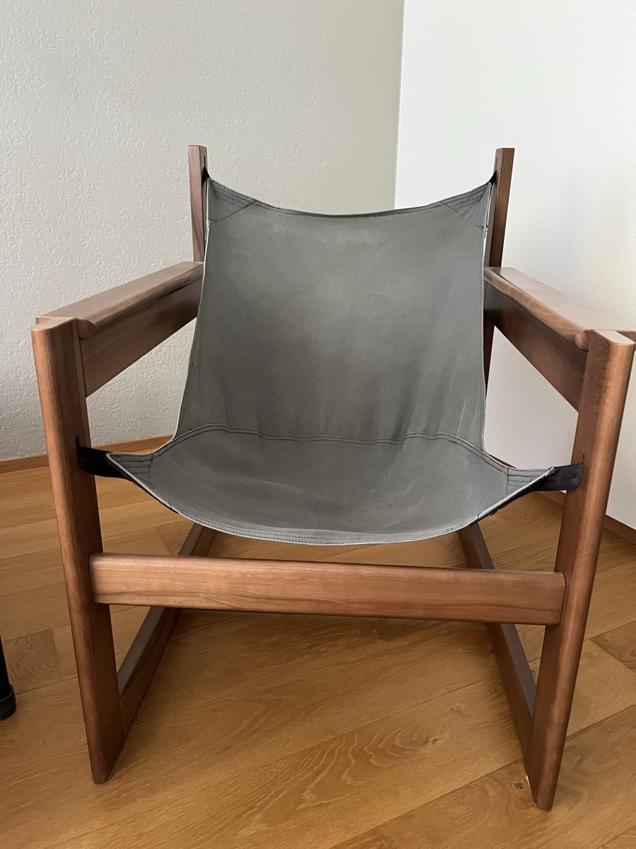 Stühle: Designerstuhl, Holz/Stoff – Gebraucht aus Affoltern am Albis von Silber79