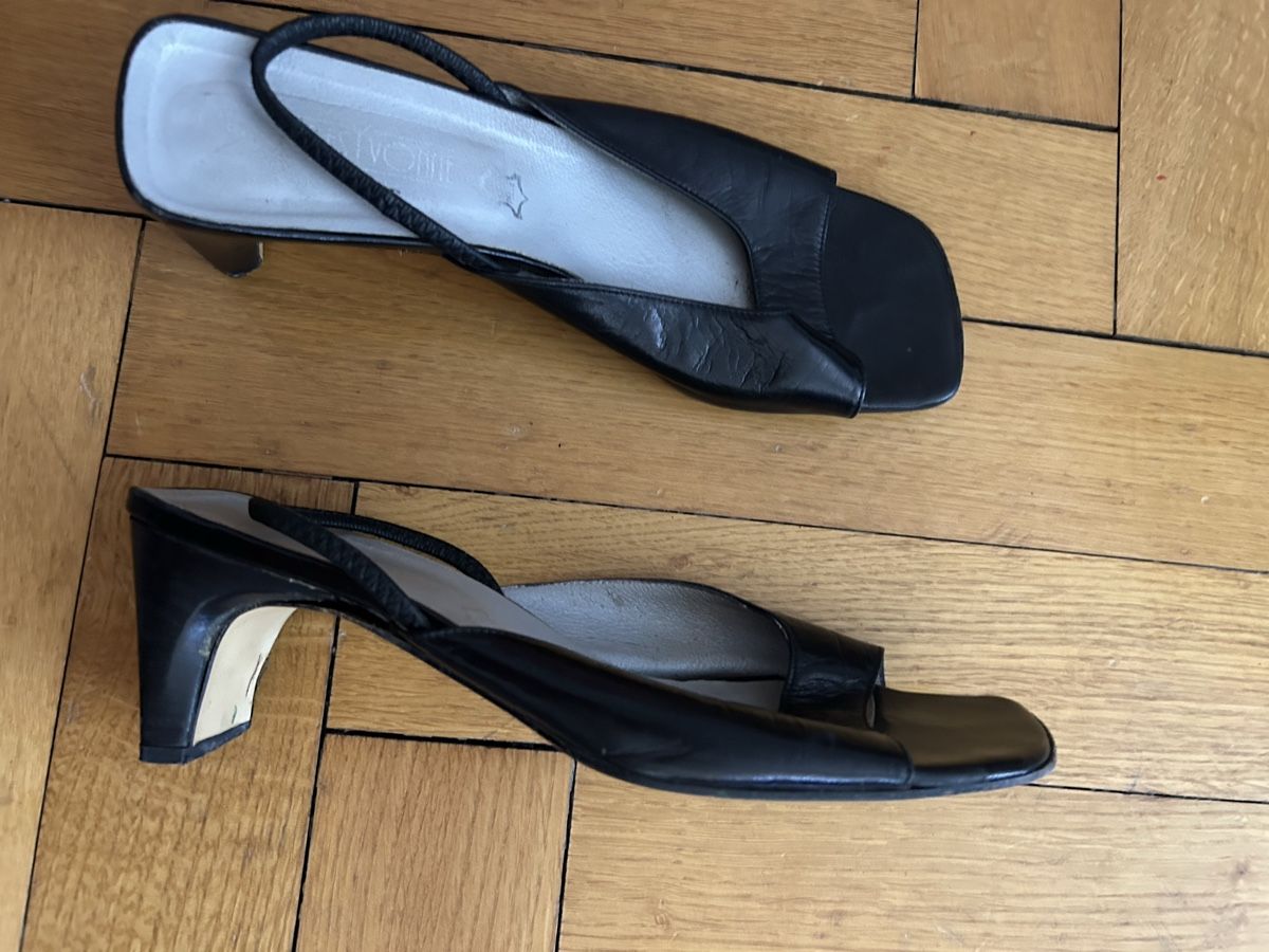 Damenschuhe: Damenschuhe schwarz Leder Grösse 40 Slingback – Gebraucht aus Zürich von joa_n5qx 1