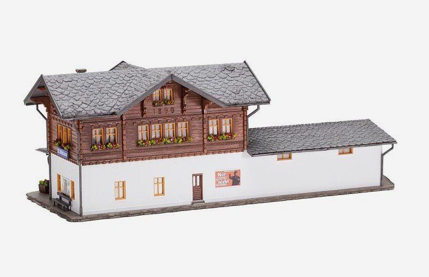 Faller Modellini di ferrovie: Faller H0 190098 Bahnhof St.Niklaus, Bausatz, neu – Nuovo e nell'imballaggio originale da Brüttisellen venduto da Rentner44zh 1
