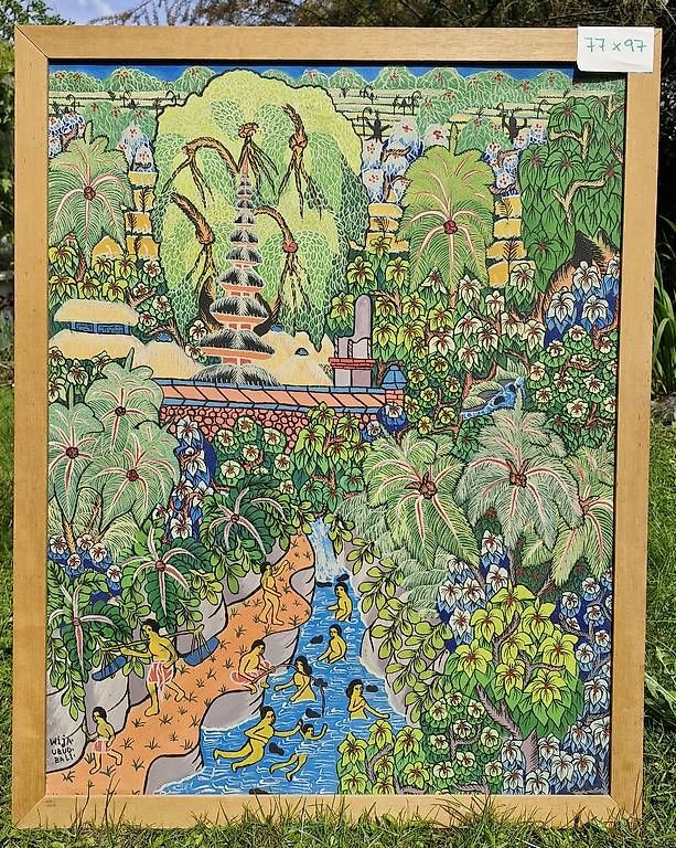 Dipinti: Bali-Bild handgemalt und Original – Usato da Samstagern venduto da Karibik64