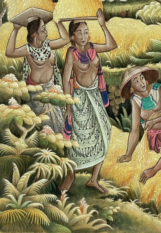 Balinesische Gemälde signiert | Kaufen auf Ricardo
