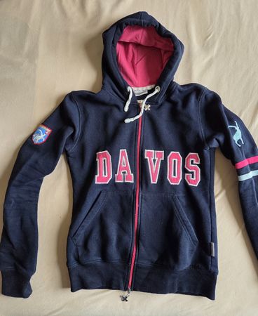 Davos Kapuzenjacke Gr. M Marineblau und Pink