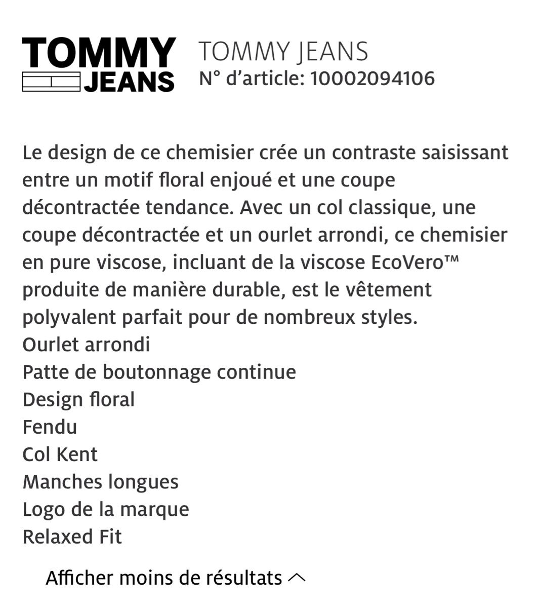 Tommy Hilfiger Camicette: Chemise Tommy Hilfliger – Nuovo (secondo la descrizione) da Collombey venduto da canny76 1
