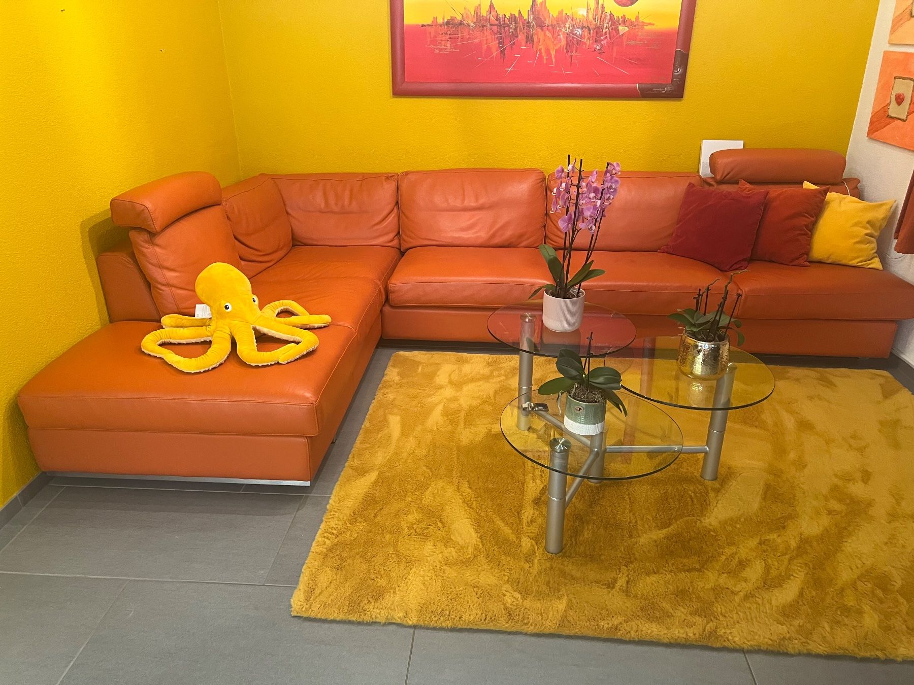 Divani: Oranges Rinds Ledersofa – Usato da Oberbipp venduto da ang_655y