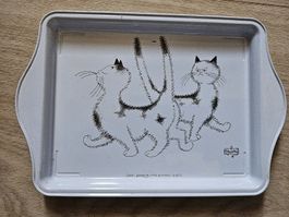 Plateau vintage "La Chatte", Editions Clouet