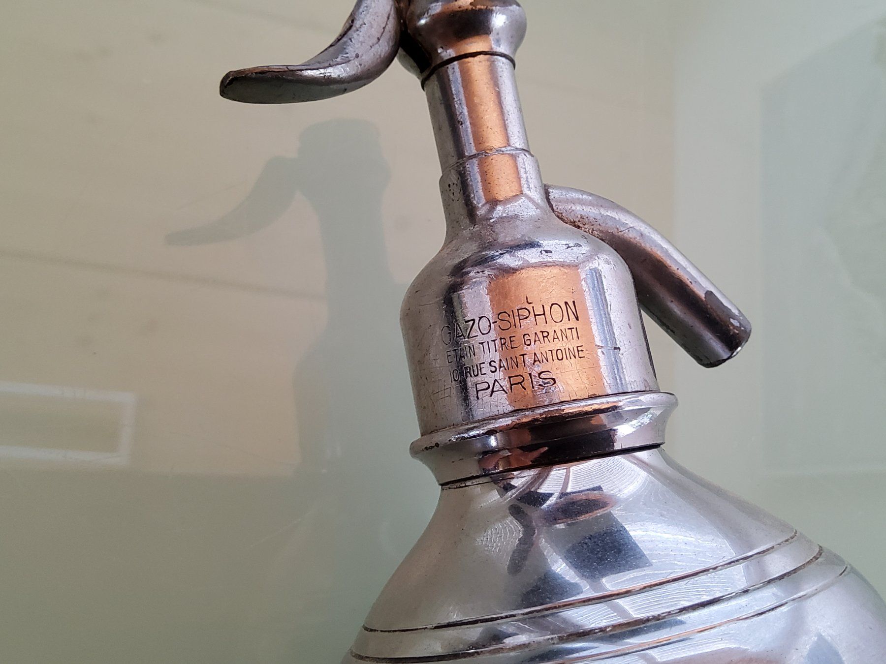 Bottiglie: Ancien siphon à eau de Seltz de bistrot  – Usato da Malleray venduto da Broc-Mo 7