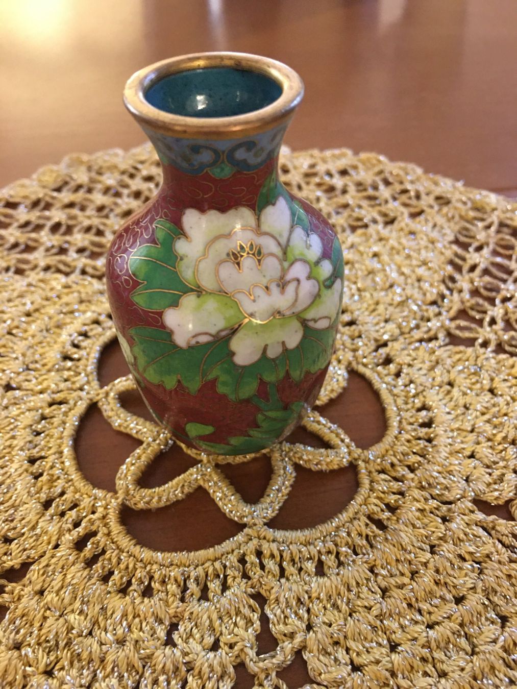 Vase & Récipients: Kleine Cloisonnévase – D'occasion à Eich par Jokove63
